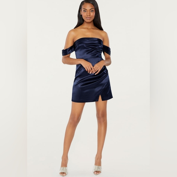 NWT LIKELY 'Paz' Satin Mini Dress, Size 10 - Picture 1 of 15